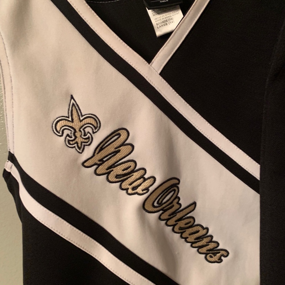 New Orleans Saints girls cheerleading outfit